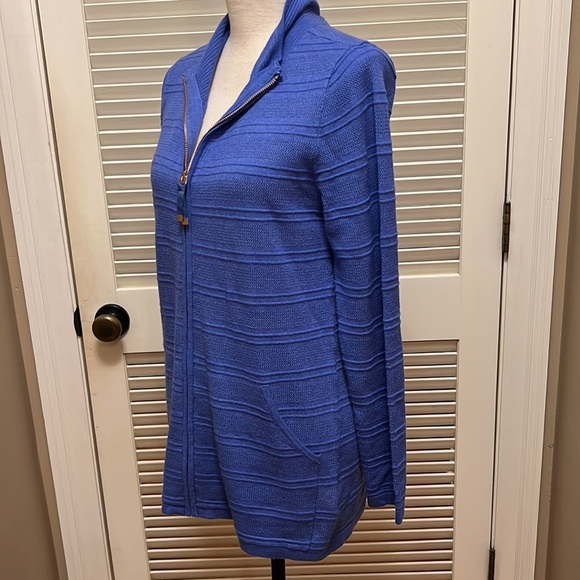 Soft Surroundings Cactus Wren Sweater in Amparo Blue - Picture 7 of 14